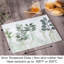Planche à découper en verre trempé Nature's Greenery 15 po x 12 po
