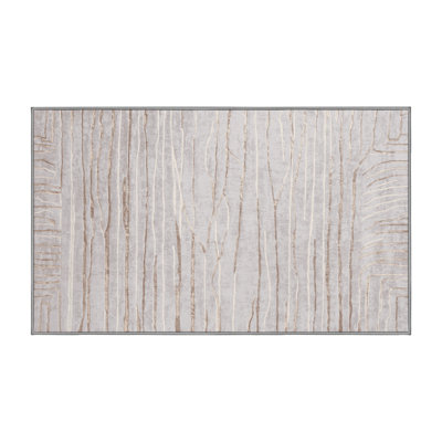 Tapis gris lavable à la machine