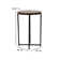 Table de bout Hampstead Collection - Table d'appoint moderne en stratifié avec structure entrecroisée