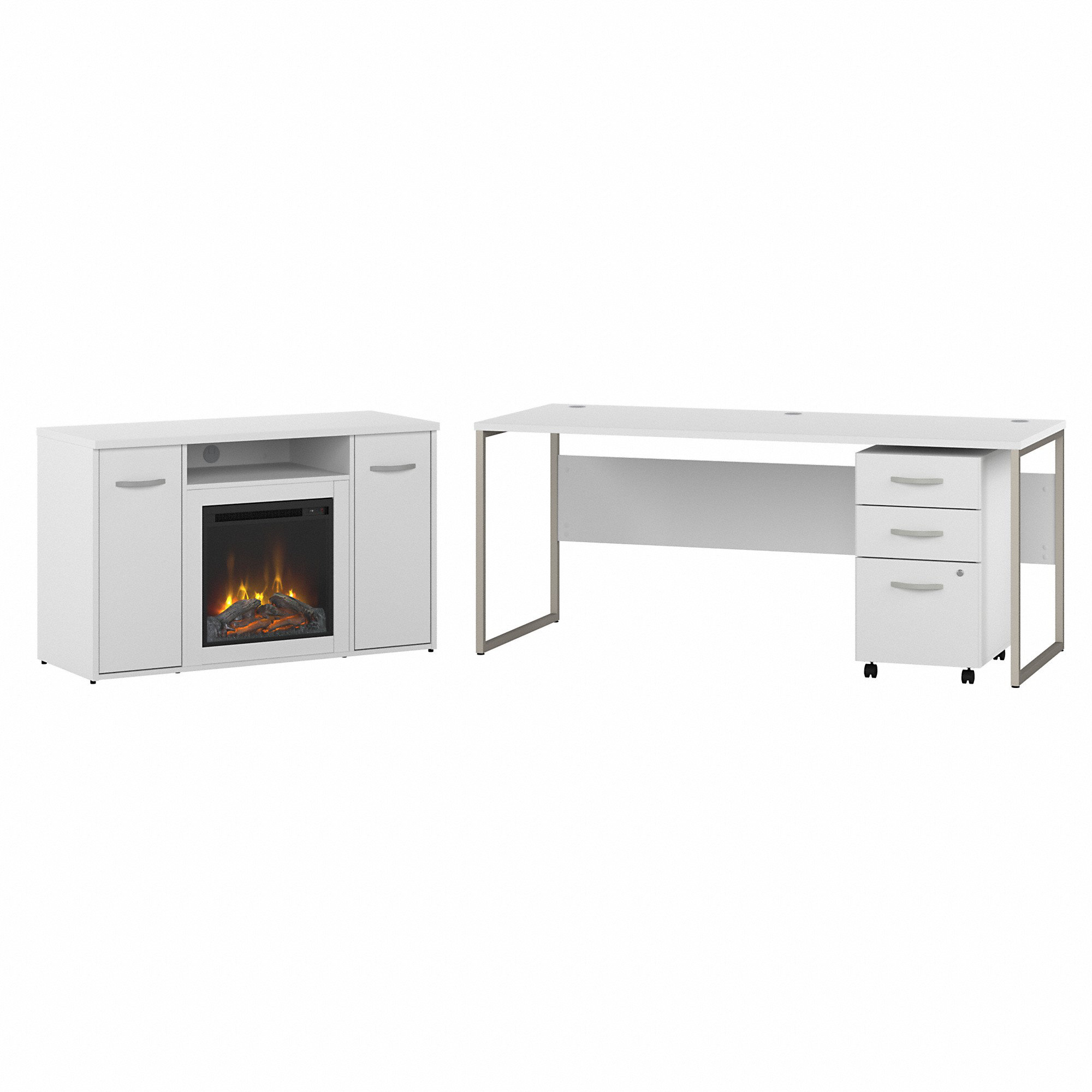 Bush Business Furniture Office 500 Collection 3 Piece Rectangular ...