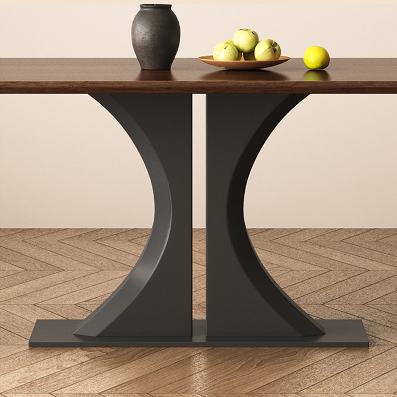 Rectangular household solid wood dining table, 29.52"H x 55.11"L x 31.49"W
