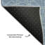 Tapis géométrique de qualité supérieure lavable à la machine Frome AMF987-198041979