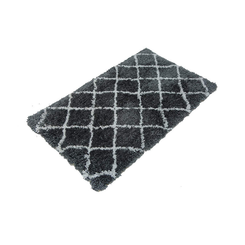 Barta Geometric Indoor Doormat, Gray
