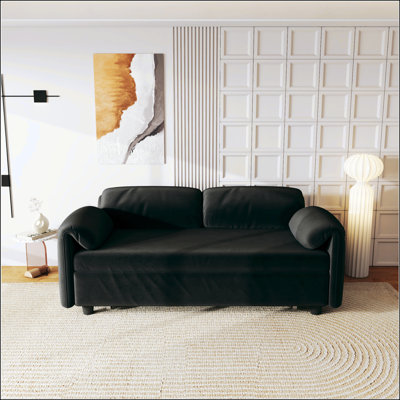Conception de canapé centrée: canapé-lit en velours à double usage - un lit escamotable élégant pour votre salon