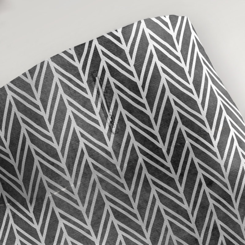 Rideau de douche Herringbone, Noir