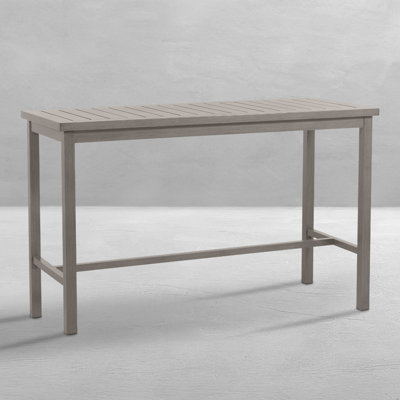 Club Aluminum Bar Table - Oyster