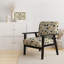 Fauteuil d'appoint rembourré Teal Coastal Serene Floral