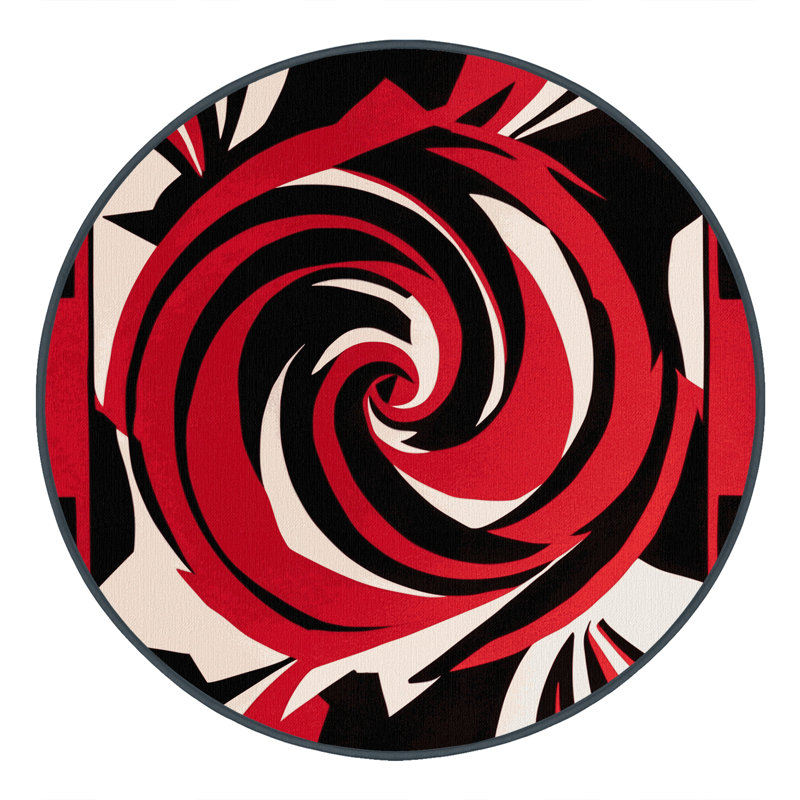 Solar Inferno Rug, Round 7'