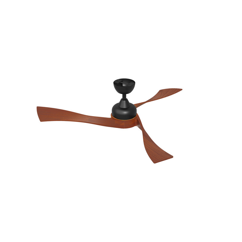 Ventilateur de plafond de 57,9 po avec lumières - pales en bois de noyer, moteur réversible à 6 vitesses et contrôle de l'application Bluetooth