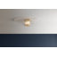 New Haven Flush Mount in Aged Brass