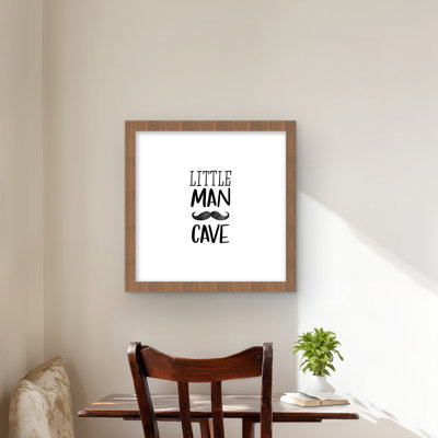 Little Man Cave - Framed Matted Print for Home Decor