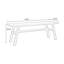 Bureau rectangulaire en bois massif noyer clair-1165372474