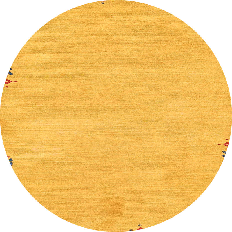 Tapis décoratif multicolore à motif abstrait, Rond 4 pi