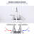 Bathroom Faucet Brushed Nickel 360 Degree High Arc Swivel Spout 4 In Centerset Vanity Faucet Modern Bathroom Faucets 2/3 Holes Lavatory Faucet NOT INCULED Drain-126728699-126728698