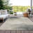 Aelora Brown Washable Indoor-Outdoor Rug - LOOMLAN-1434474641