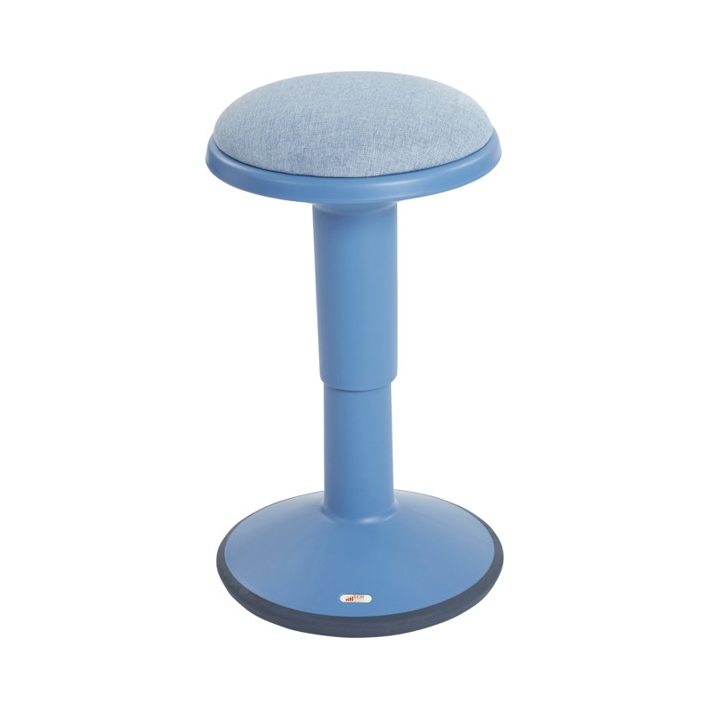 Powder Blue Cushioned Foam Adjustable Wobble Stool