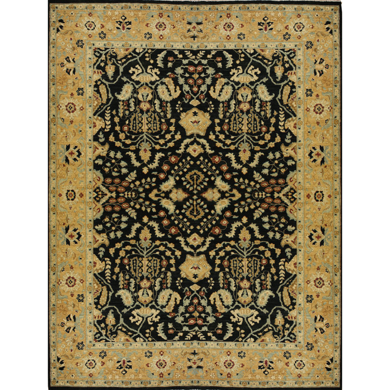 Hand Knotted Wool Oriental Indoor Rug, Rectangle 8' x 10'
