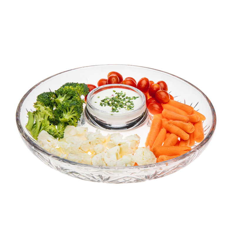 Cristal de Dublin rond Chip & Dip