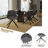 Matthew Upholstered Leather Dining Chair 360-Degree Swivel Armchair With Powder-Coated Iron Legs Dulaney Collection-1436379288