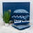 Blue 100% Cotton Interlocking Zippered Pillow