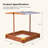 VIVOHOME x Solid Wood Sandbox with Cover