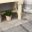 Chaise de patio semi-circulaire - en bois, naturel pour terrasse, cour, banc de terrasse en bois