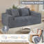 2 Seater Corduroy Loveseat-826838210