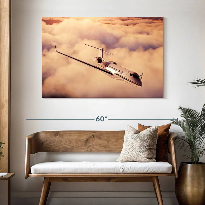 Mehar Luxury Private Jet, 32" H x 48" W
