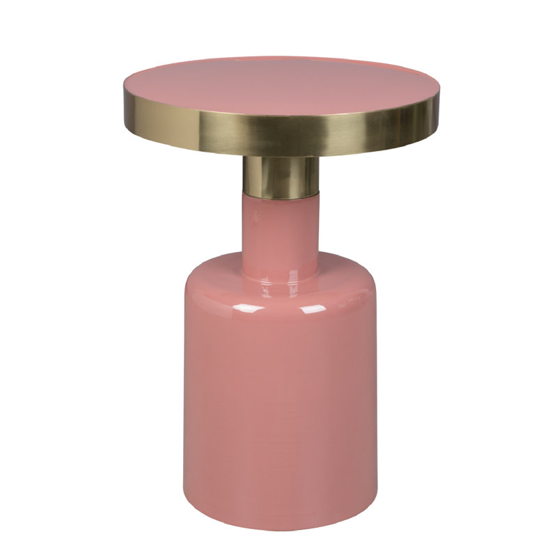 Glam End Table, Pink