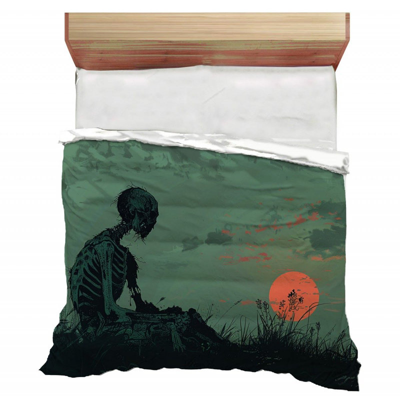Skeleton Horror Macabre Polyester / Microfiber Comforter, Twin Comforter