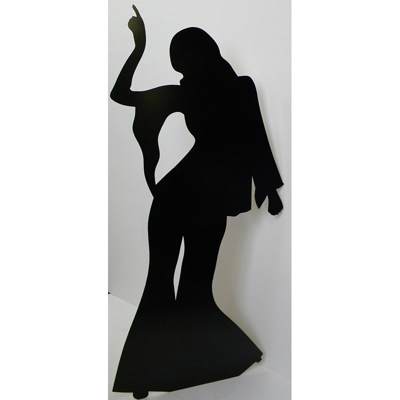 Accroche en carton pour silhouette de disco