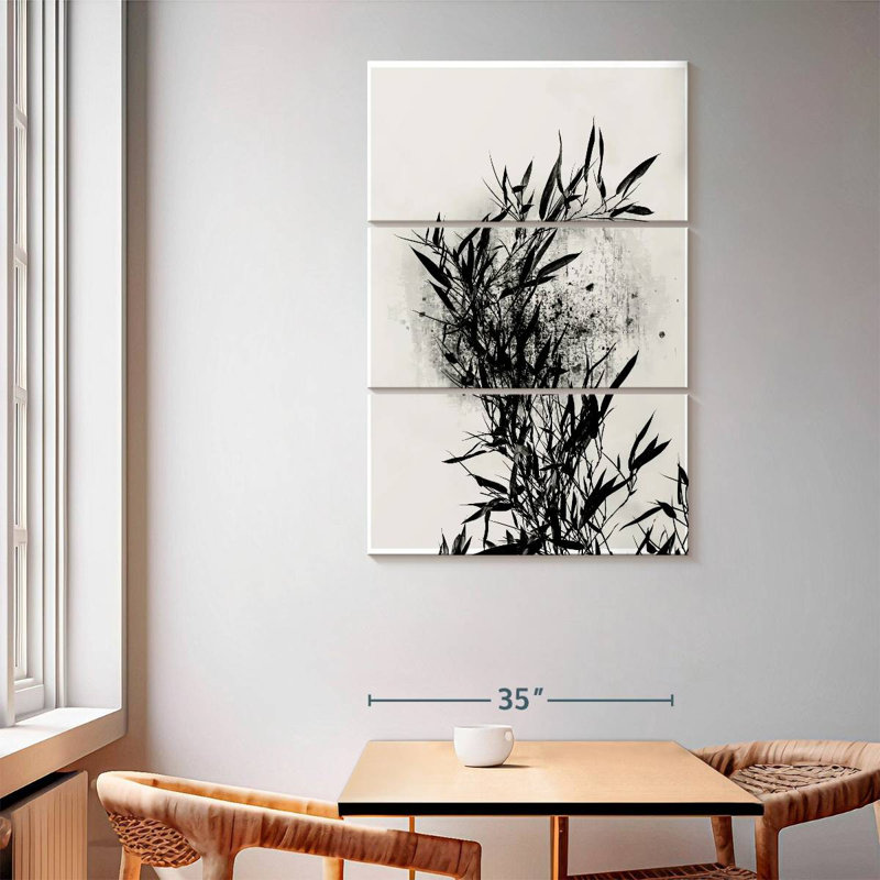 Harnek Black Orchidee, 65" H x 42" W