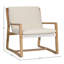 Chaise d'appoint rembourrée en oléfine Moretti, ivoire