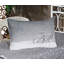 Ambesonne Winter Fitted Sheet & Pillow Sham Taupe White-106786495