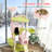 73.6" Multi - Level Cat Tree With Flower Design, Two Condos, , And Scratching, Widened Base For Large Multiple Perches, Tip Strap Stability
