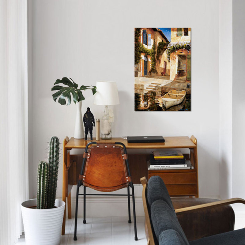 « déjeuner », impression sur toile, H 40 po x l 26 po x P 1,5 po, Pas de tapis, Toile tendue