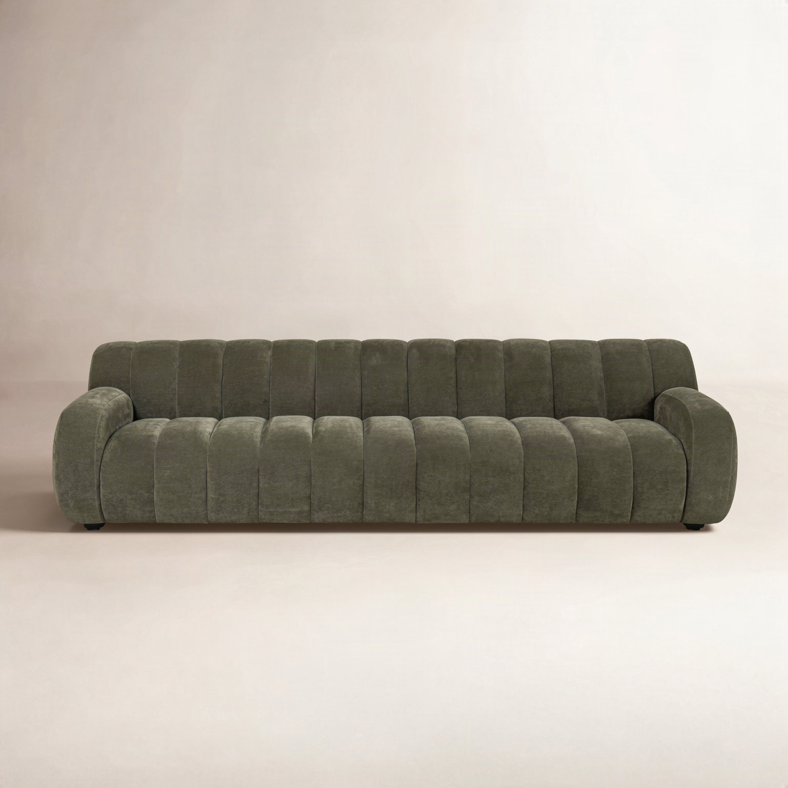 Flora 103" Sofa, Malmo Olive Velvet