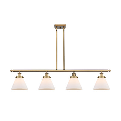 Luminaire pour îlot 4 lumières Cone