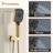 Rainier 4-Function 20 Inch Wall Mounted Rectangular Rainfall Thermostatic Shower System With 6 Body Jets-88543384