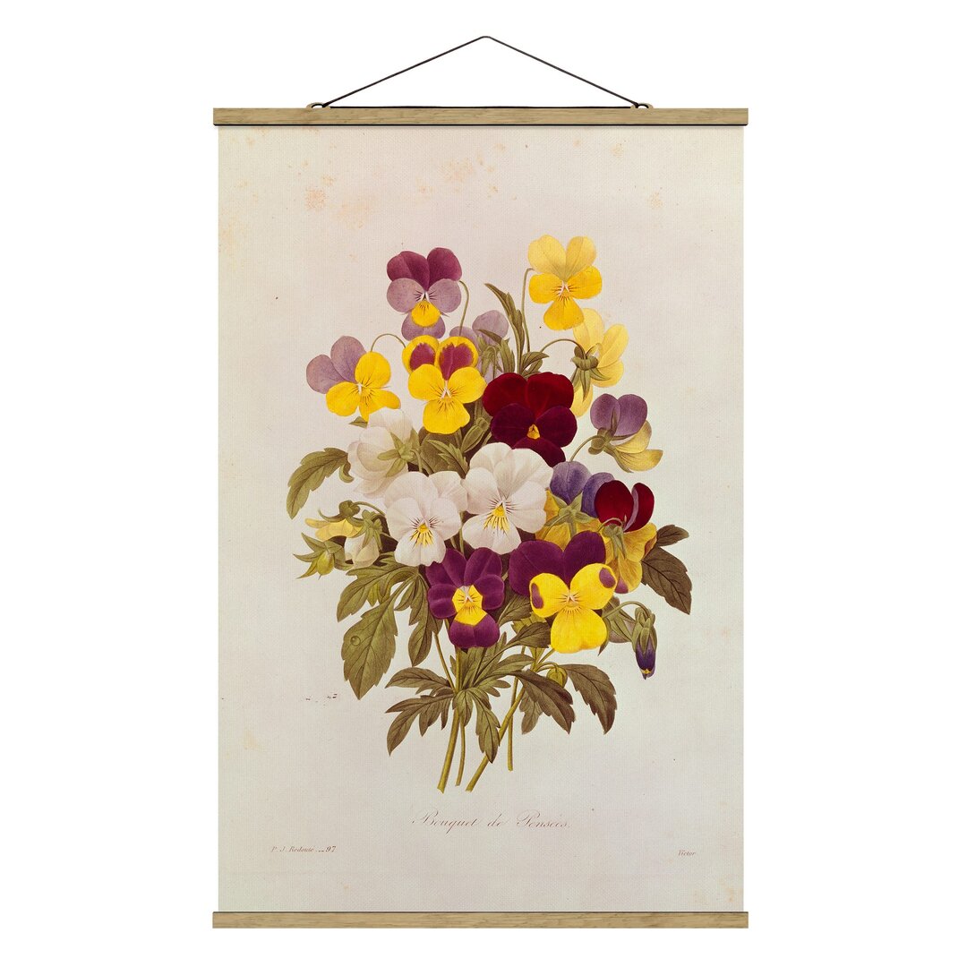 Poster A Bunch of Pansies von Pierre Joseph Redouté