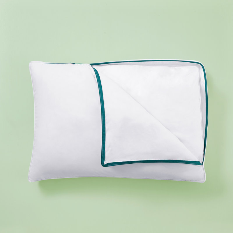  Recycled Down and Feather Blend Soft Bed Pillow, King