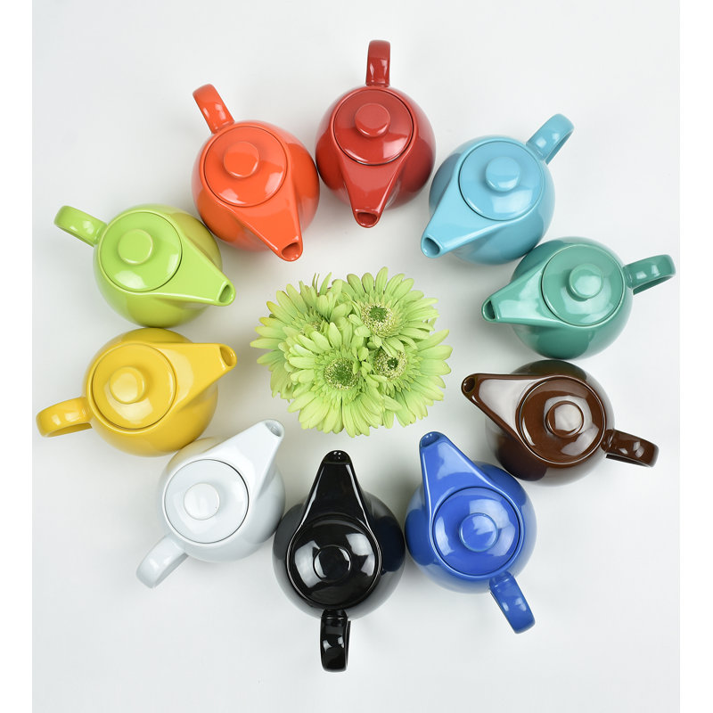 0,75-qt théière avec infuseur Teaz, Blanc