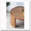Table basse ronde avec pieds incurvés