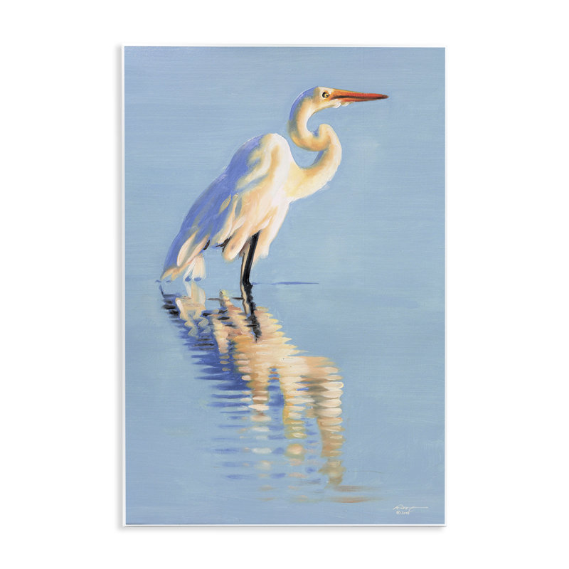 "Blue Aiget Reflection" par D. Rust, H 15 po x l 10 po