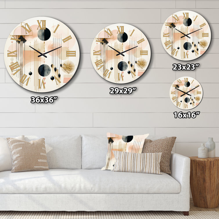 DesignArt Metal Wall Clock | Wayfair