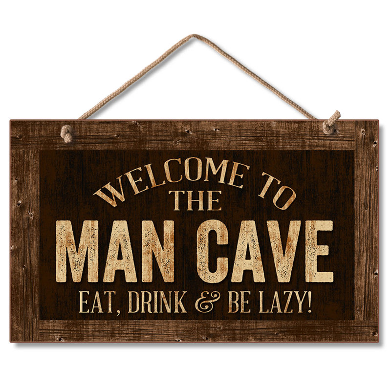 Décoration murale en bois décoratif man cave