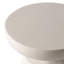 Table d'appoint ronde moderne Ashbie, table d'appoint intérieure/extérieure en fibre de pierre avec plateau en forme de bol et pied central, conception résistante aux intempéries pour salon, terrasse et jardin-1414526772