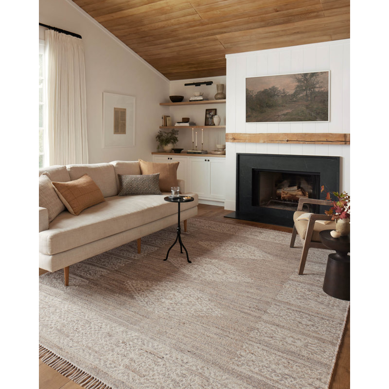 Angela Rose x Loloi Reversible Rivers Lilac / Ivory Area Rug, Rectangle 2'3" x 3'9"