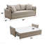 Lit gigogne escamotable en tissu avec rangement-1398034735