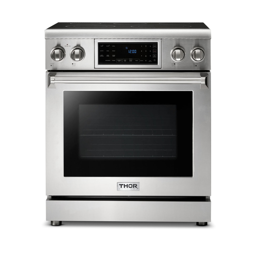Thor Kitchen 30" 4.55 Cubic Feet Smart Electric Free Standing Range with 5 Burners Thor Kitchen